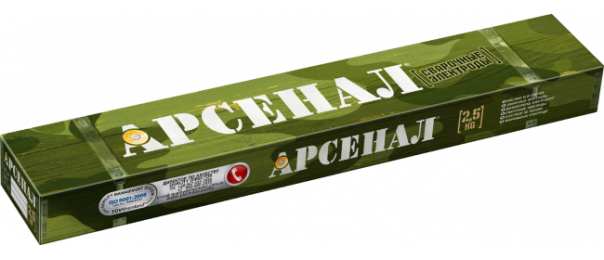 Электроды сварочные Арсенал МР-3, ф 3 мм (уп-2,5 кг) купить с доставкой в Малиново